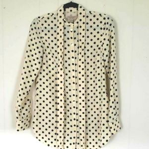 #36 Burberry Ridgeton Dotted Long Sleeve 100% Authentic Sz 2
